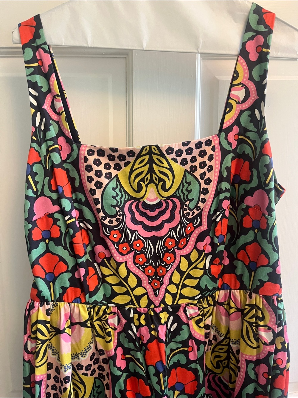 Boden Multicolor Floral Maxi Dress in Black, Pink, Red, Yellow & Green - Picture 2 of 3